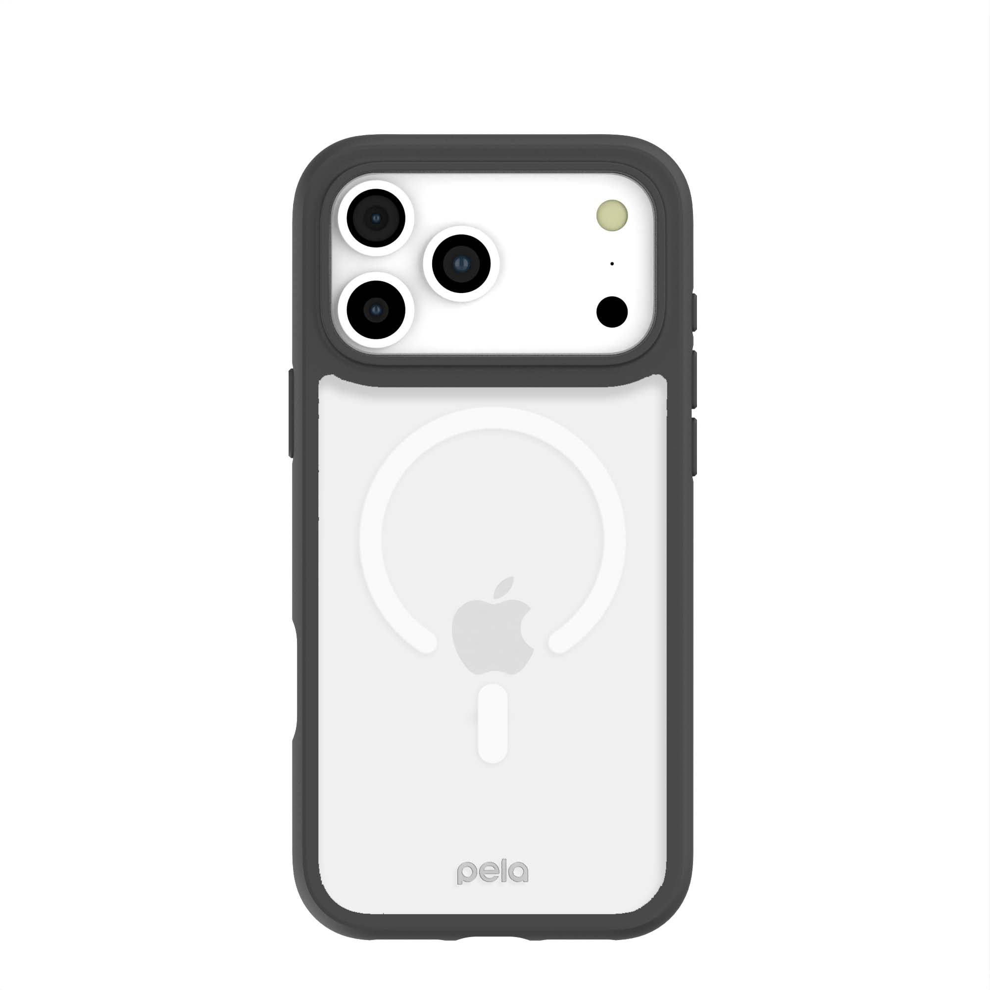 Clear iPhone 17 Pro Max Case with Noir Ridge (MagSafe Included)