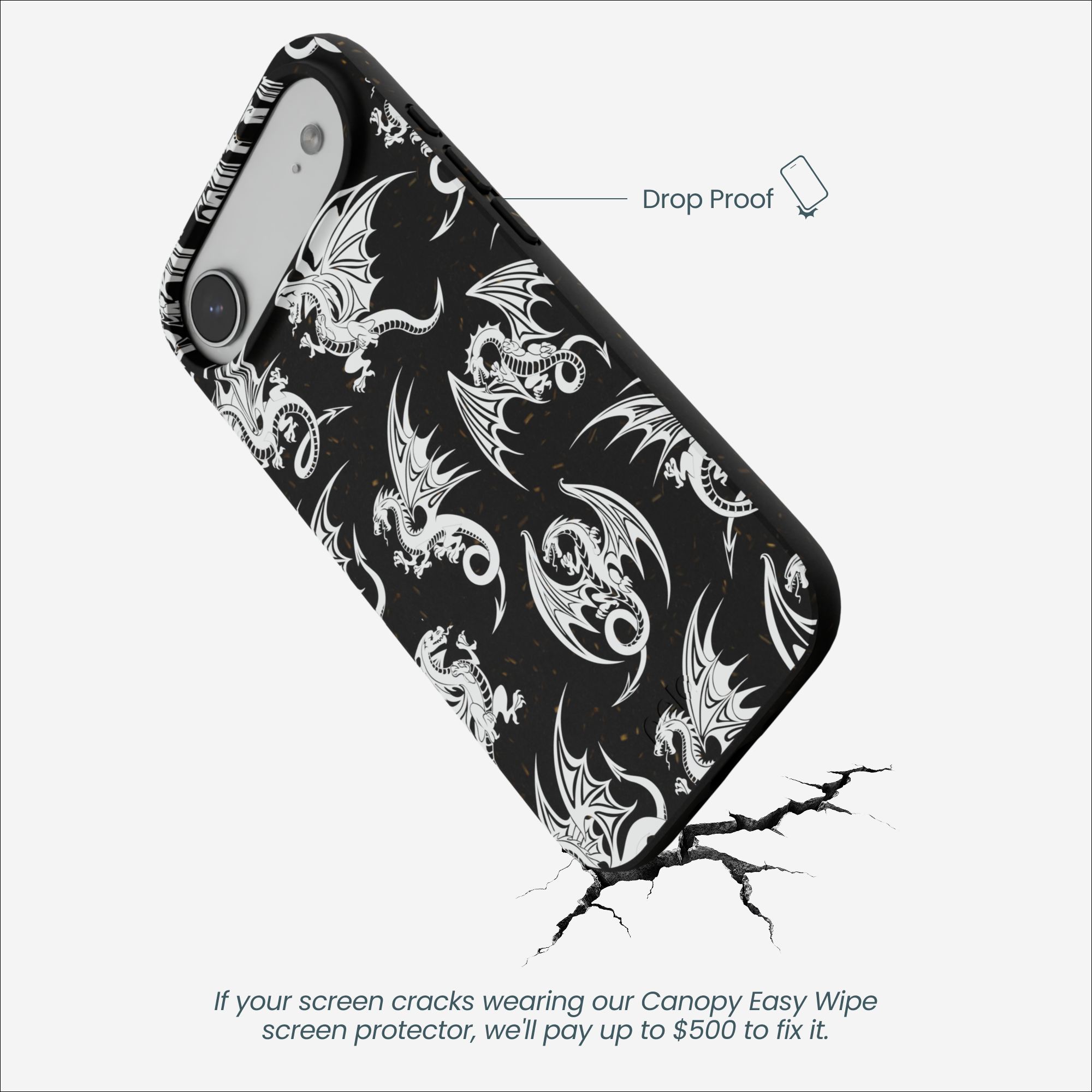 MYTHICAL-DRAGONS_IP17AIR_Black_DropProof-Specs