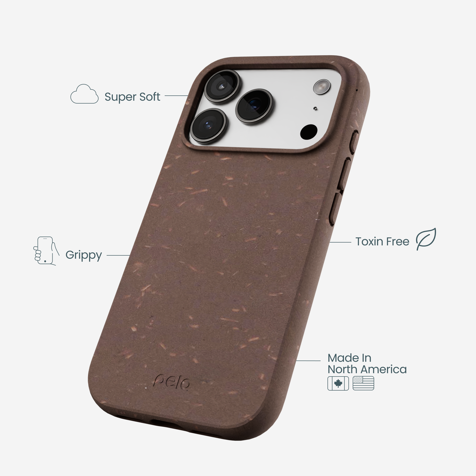 PLAIN_IP17P_ChocolateBrown_Texture-Specs