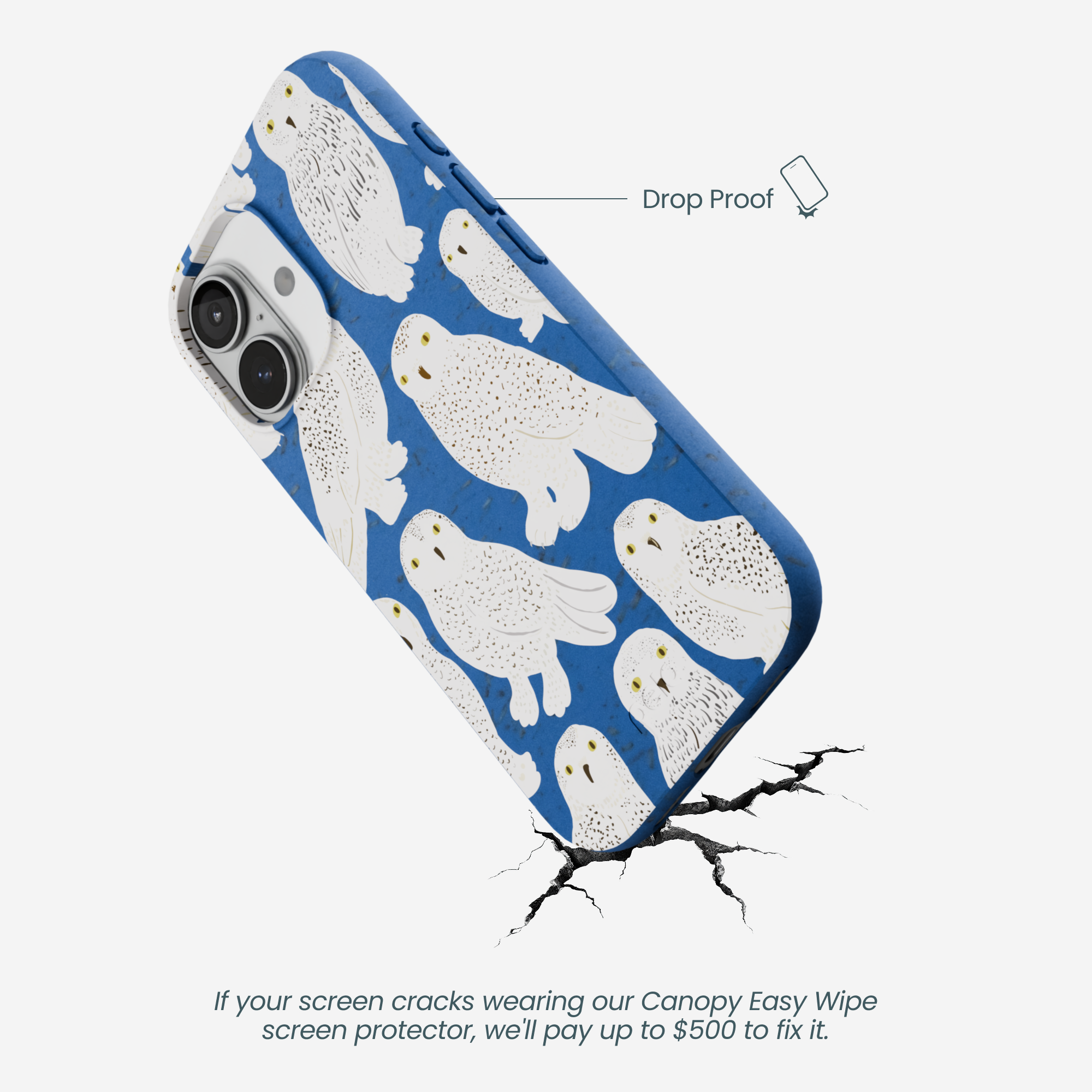 SNOWY-OWLS_IP17_ElectricBlue_DropProof-Specs