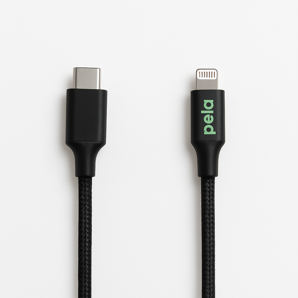 Black USB-C to Lightning Cable